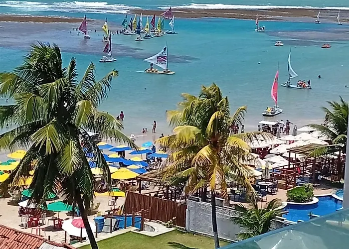 Flat Vista Mar Deslumbrante no coração de Porto de Galinhas Apartamento